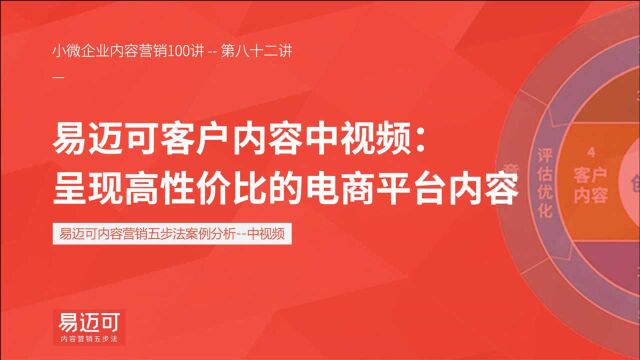 向大品牌学做中视频:呈现高性价比的电商平台内容