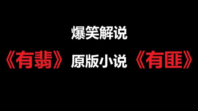 爆笑解说《有翡》原版小说《有匪》!!!