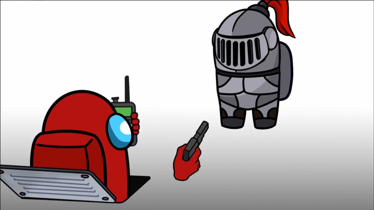 amongus我们之中游戏内鬼小红漂亮的反击