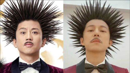 太魔性!何炅模仿邓超海胆怪造型太辣眼,硬撑演唱《无敌》超尴尬