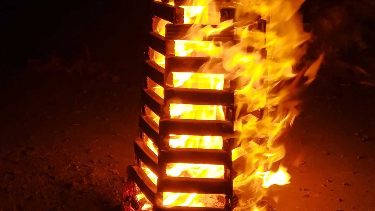 山西大同民间版小旺火,这么一堆才20元太值了