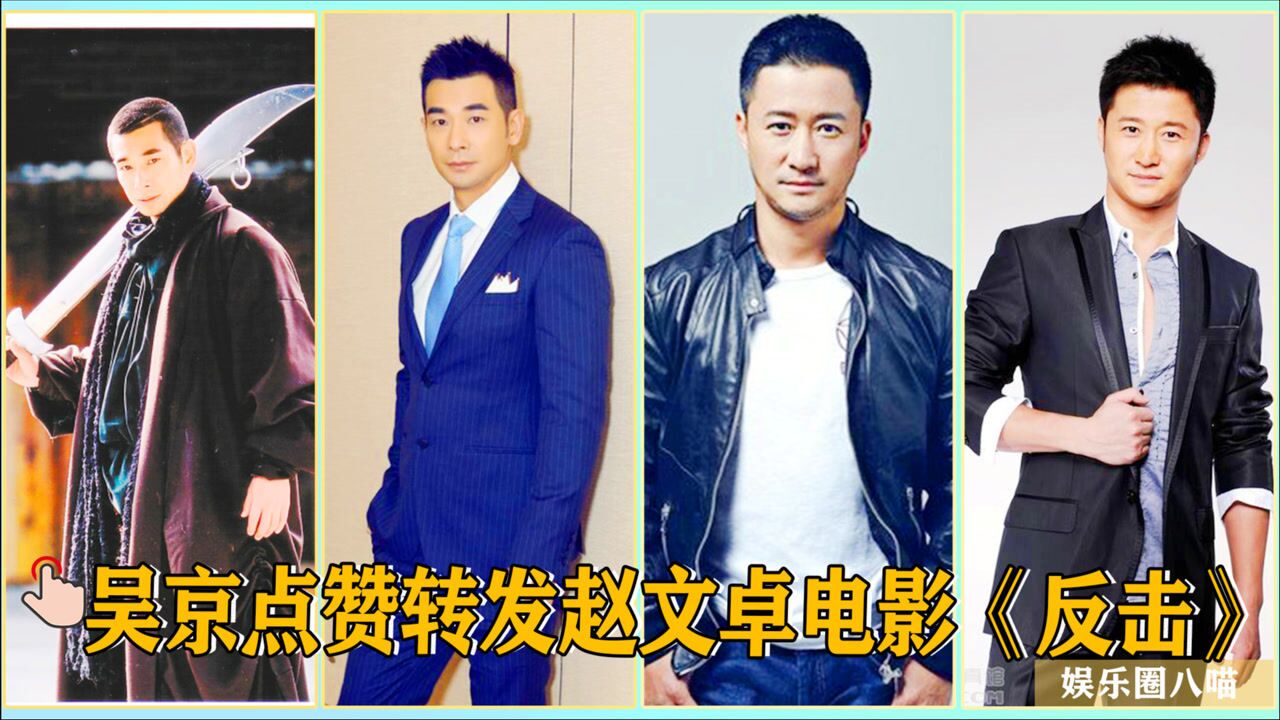 吴京转发并点赞赵文卓电影反击期待两人合作