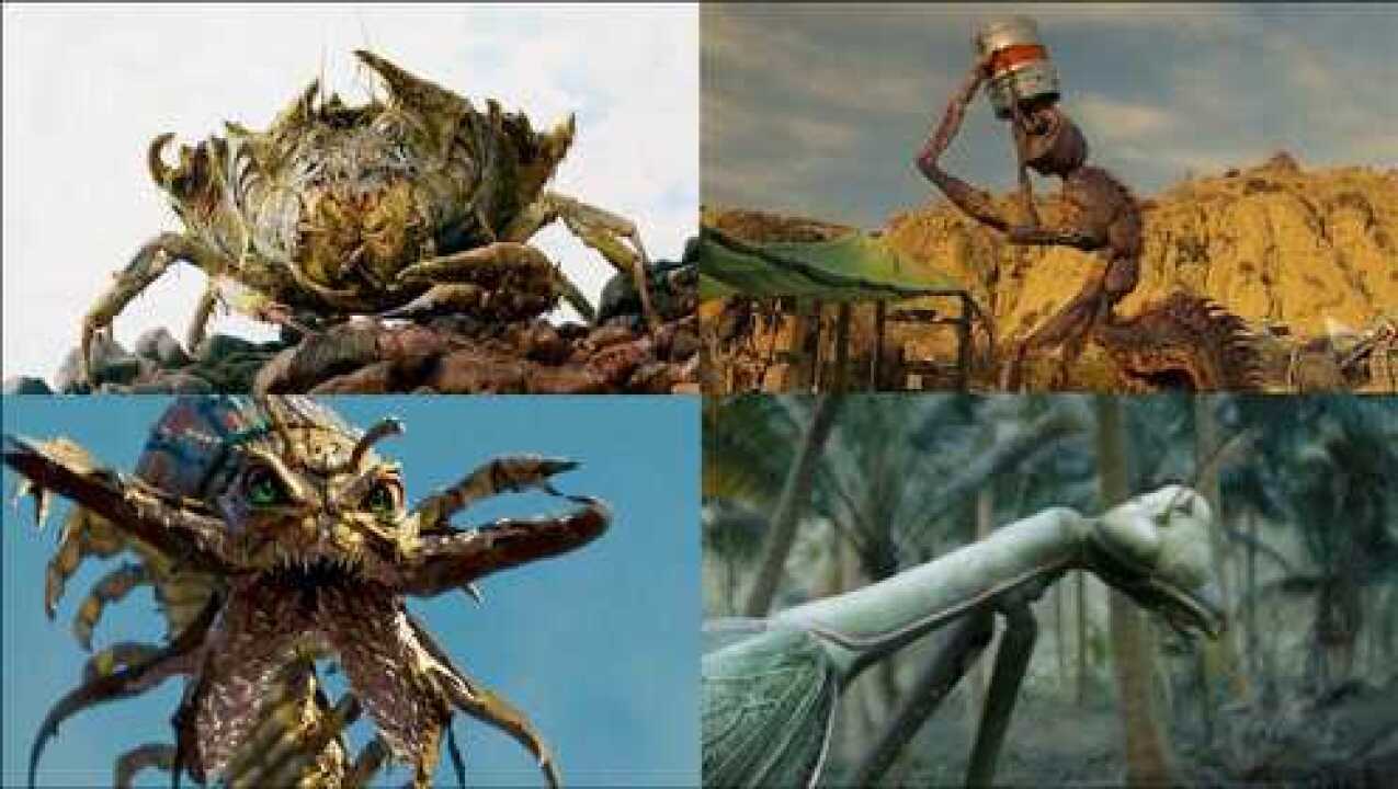 电影中这几种变异动物你觉得哪个更凶猛这变异螳螂好凶猛