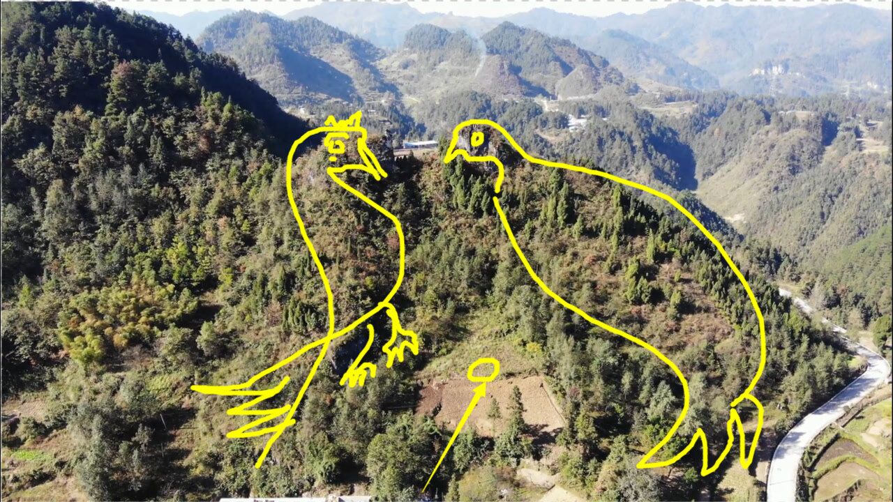 此地凤凰相望地势格局独一无二价值不菲不一般的风水宝地