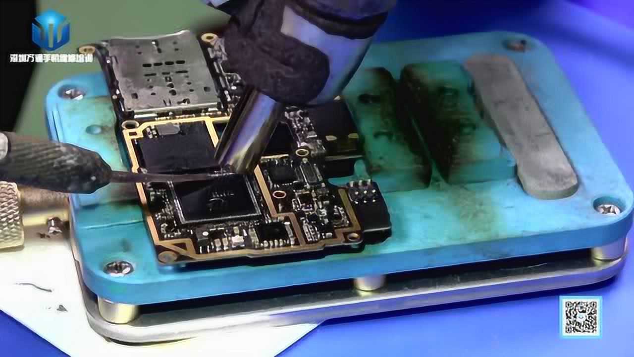 手机实战维修华为mate8不开机重装cpu