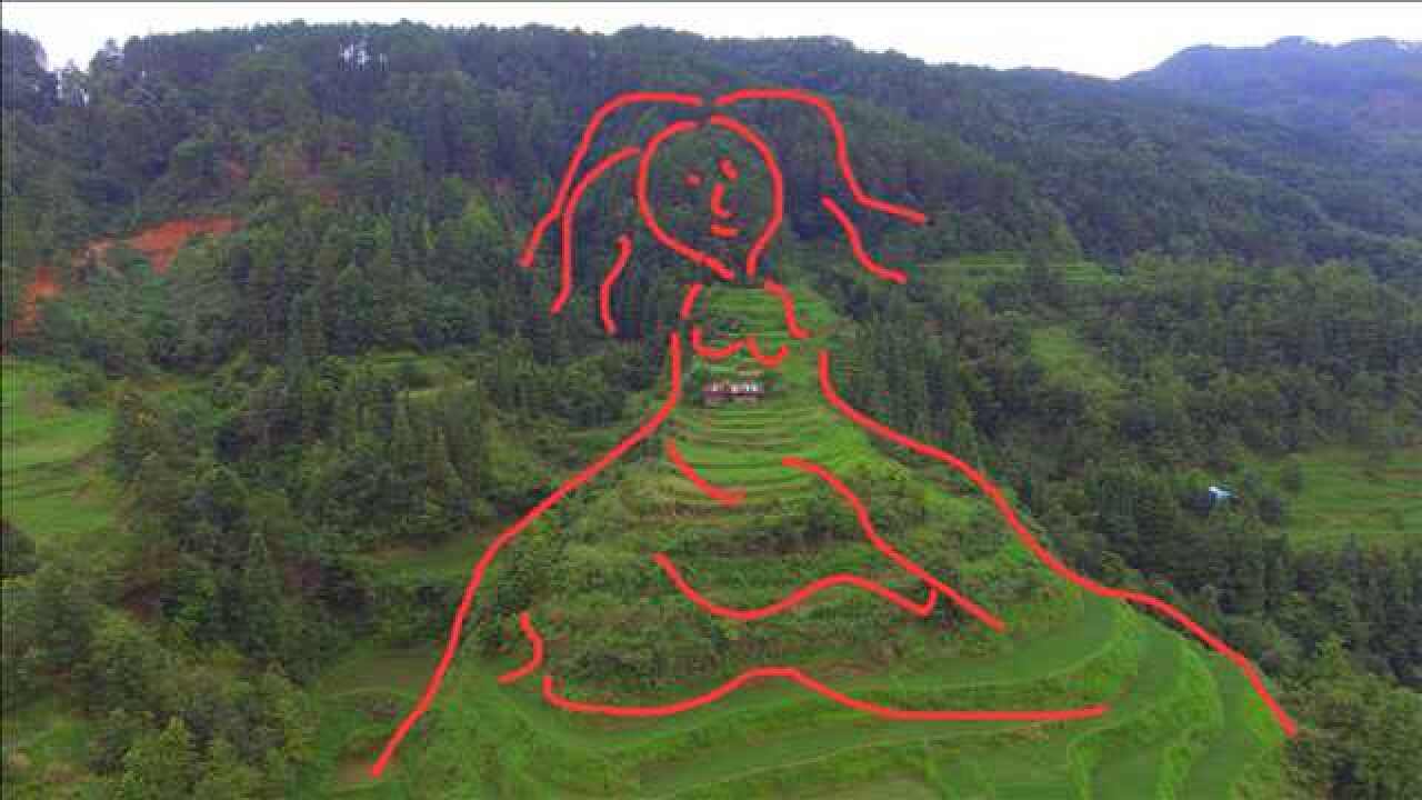 此地美女形风水宝地这格局现在很难找难得一见