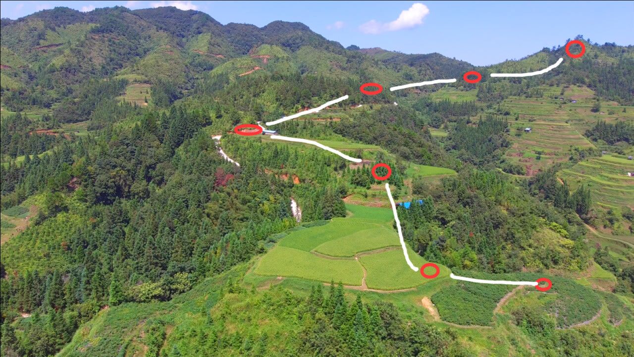 此地龍脈龍穴節節生動有力,到盡頭結北斗七星風水寶地