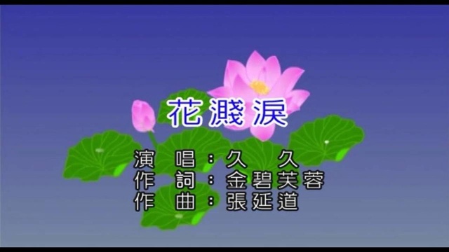 《花溅泪》(金碧芙蓉词,张延道曲,久久演唱)