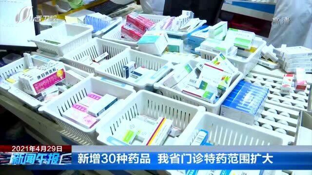 新增30种药品 我省门诊特药范围扩大