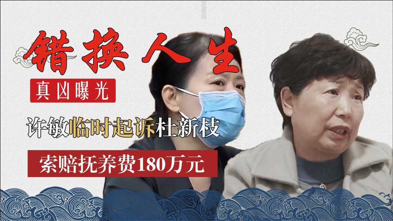 "错换人生"真凶浮现,许敏起诉杜新枝一家,索赔抚养费180万