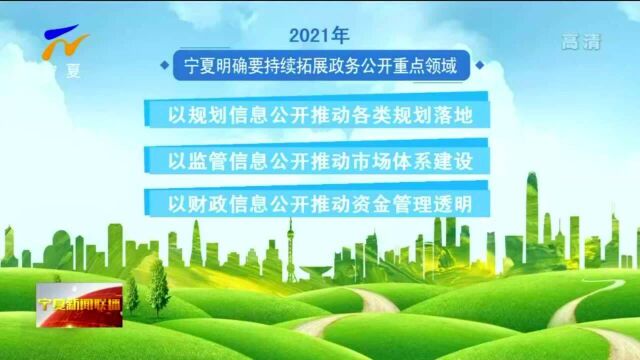 宁夏公布今年政务公开工作要点