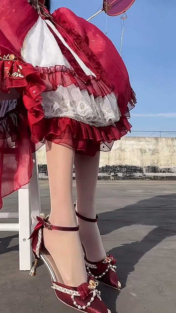 腿长穿洛丽塔还挺好看的洛丽塔