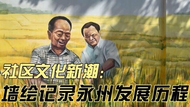 永州社区文化新潮:彩色墙绘记录发展历程,带你回归那段旧时光