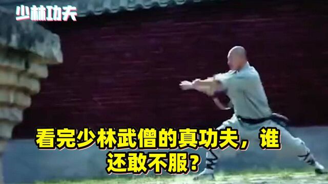 少林功夫甲天下,看看少林武僧的真功夫,谁还敢不服?