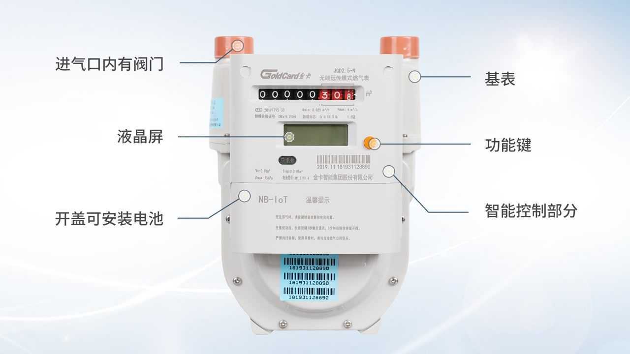 无线远传燃气表上按钮图片