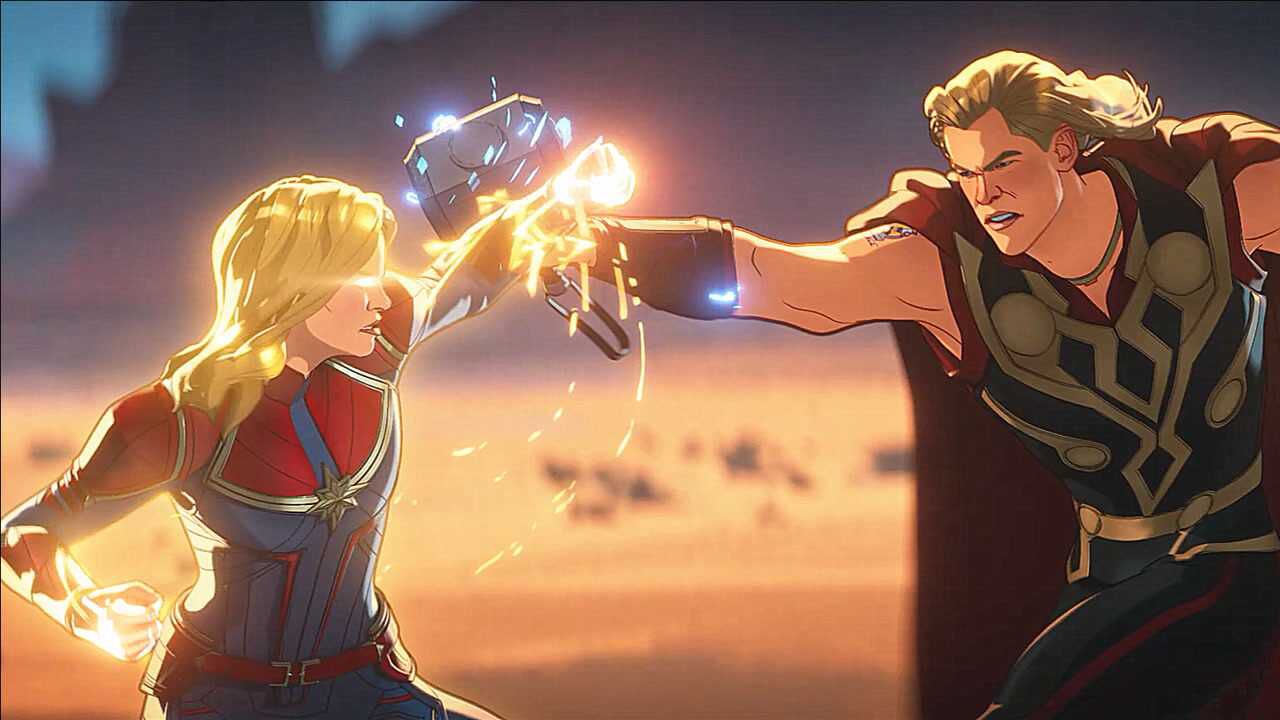 漫威whatif第七集惊奇队长大战雷神幻视成为奥创