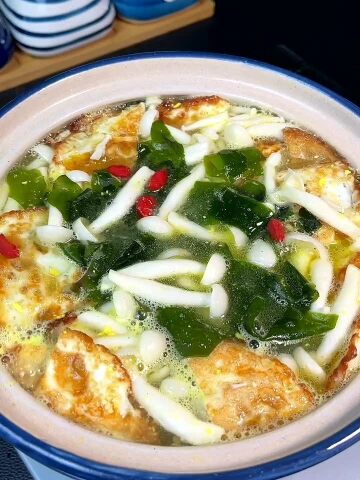 裙带菜鸡蛋汤,暖心暖胃还健康