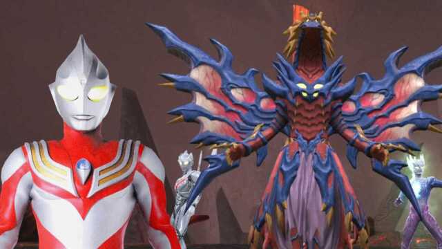 奥特曼宇宙英雄彩龙鲁格赛特击杀强壮形迪迦奥特曼