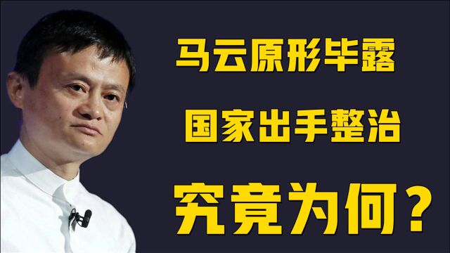 马云原形毕露,国家出手整治马云阿里,他究竟做了什么?