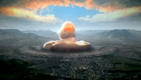 真实记录广岛原子弹爆炸镜头，一操场学生瞬间消失，惨烈！