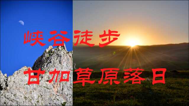 甘南夏河白石崖溪水太清澈,峡谷徒步草原看落日风景美得不想走