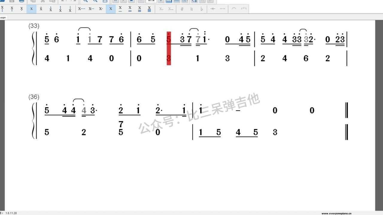 簡譜比三呆拇指琴為你推薦自動連播02:25逍遙嘆拇指琴卡林巴琴簡譜比