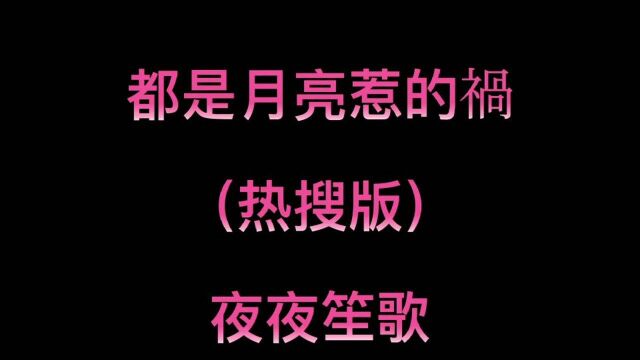 都是月亮惹的祸(热搜版)夜夜笙歌