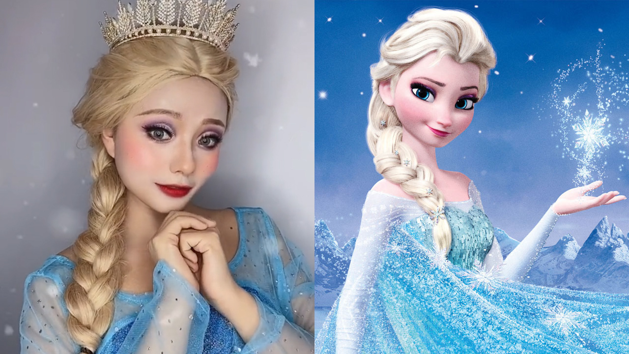 盘点8位不同风格艾莎真人cos,康康王者级艾莎,是你的童年回忆吗