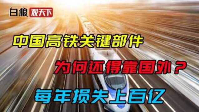 中国高铁稳居世界第一,但关键元件还得靠国外,一年损失278亿