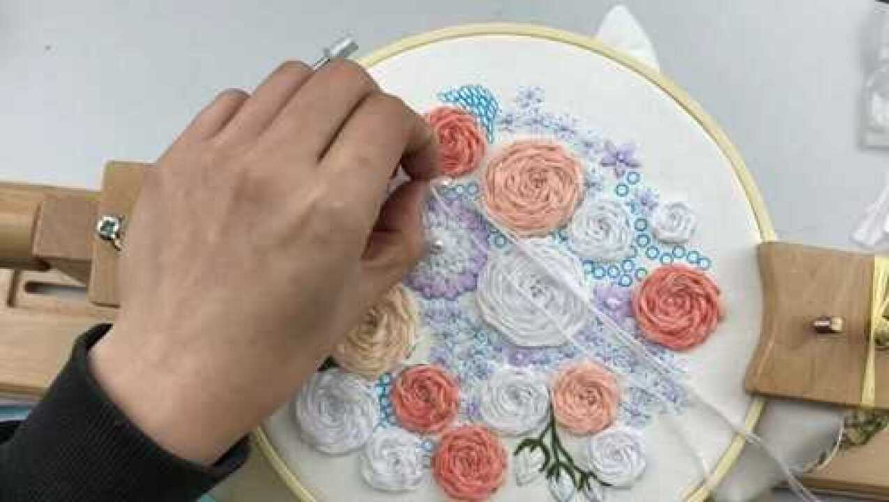 手工玫瑰diy刺绣手把手教学_高清1080P在线观看平台_腾讯视频
