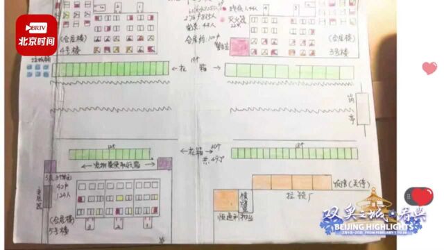 北京龙潭街道“小巷管家”手绘3张图纸:标出每一间房屋和垃圾桶