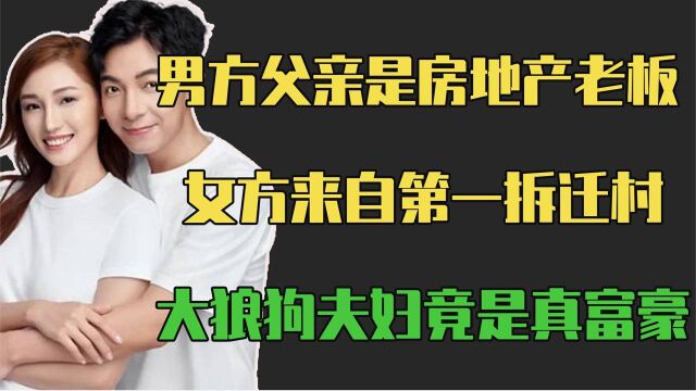 大狼狗夫妇竟是真富豪?男方父亲是地产大亨,楼盘钥匙用麻袋装