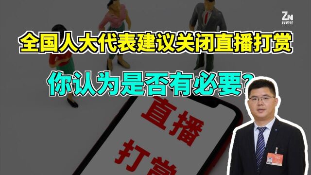 监管要来了?全国人大代表:建议关闭直播打赏,禁止未成年人网游