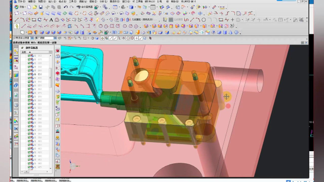 ug模具设计之包胶模天地侧行位