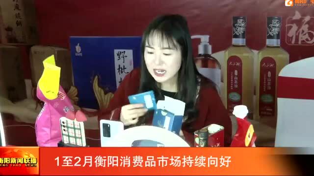 1至2月衡阳消费品市场持续向好