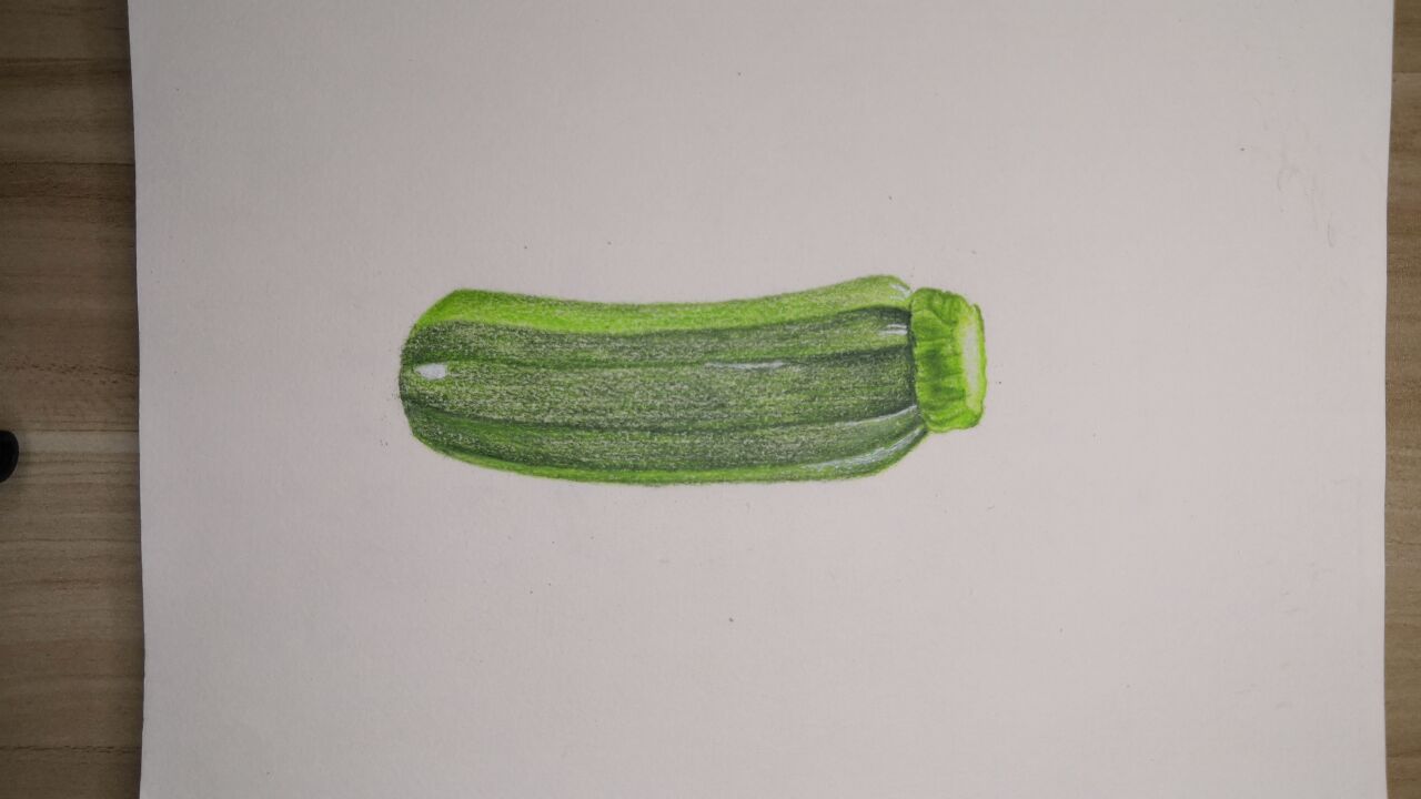 「彩铅」彩铅打卡(38)彩铅西葫芦教程