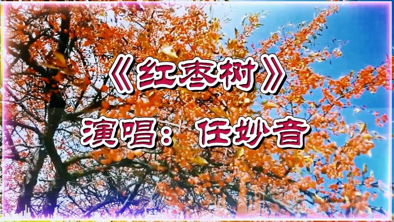 任妙音《红枣树》甜美的歌声,难忘的乡情!