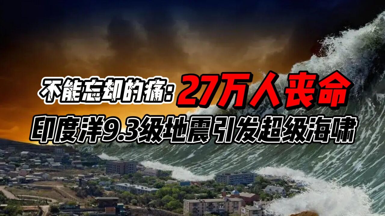 3级地震,引发超级大海啸,威力相当于三万颗原子弹爆炸!