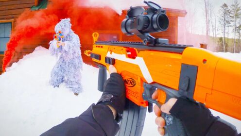真人吃鸡：当你意外进入雪地吃鸡模式？第一视角带你体验真正的吃鸡！_高清