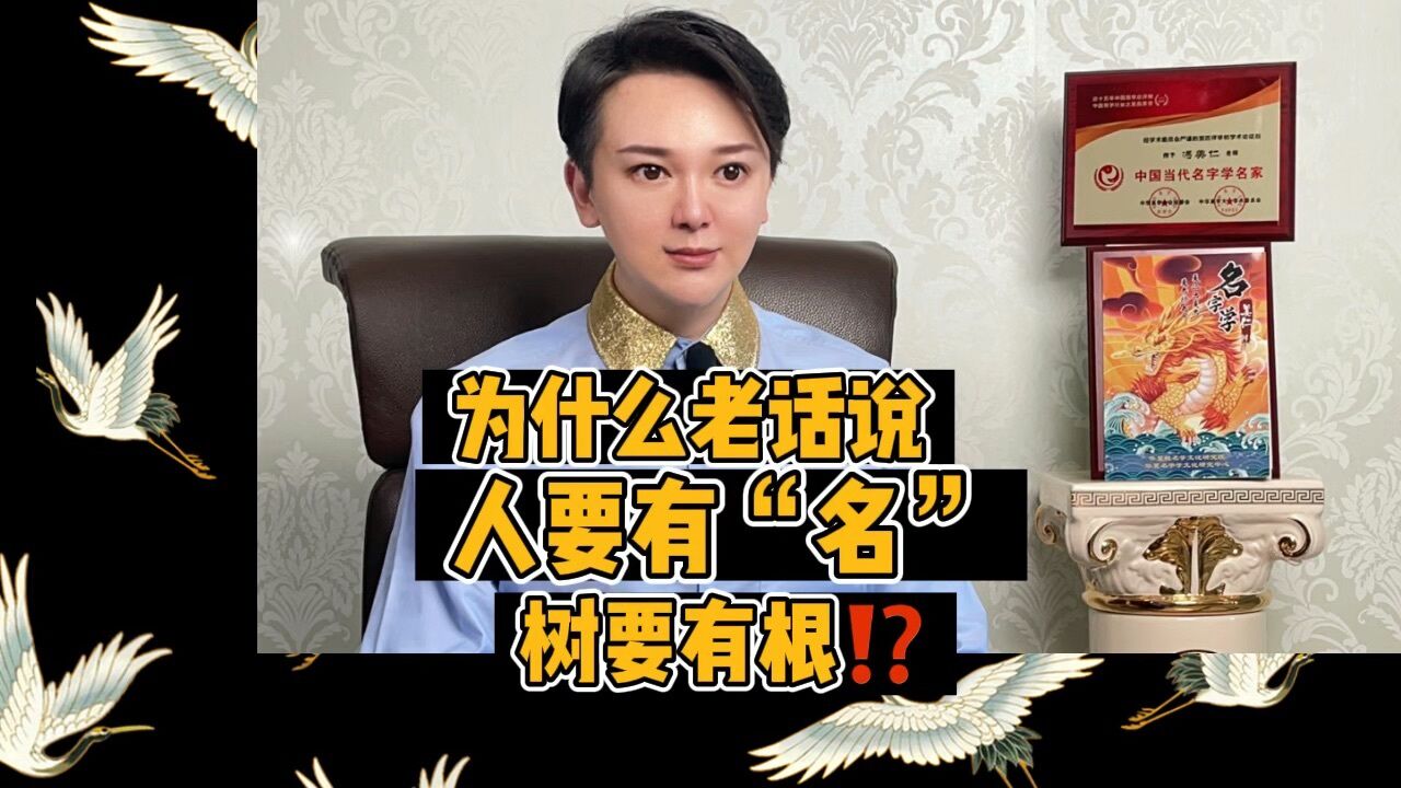 为什么老话会说:人要有名,树要有根71又为什么会说:根基不牢,地