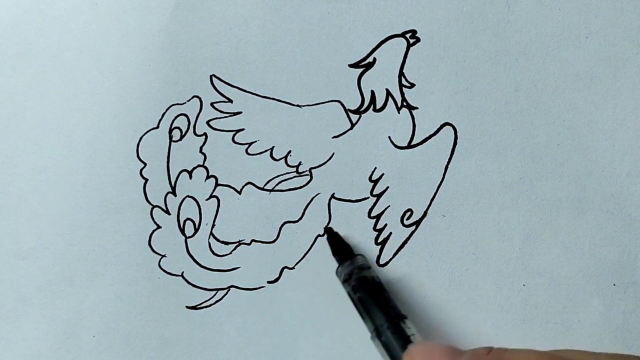 简笔画:凤凰简笔画来了.