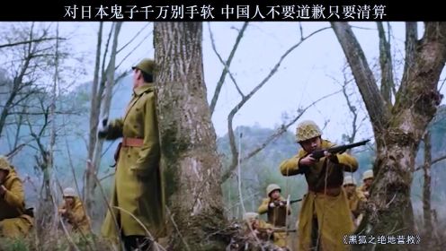 电影黑狐之绝地营救：对日本鬼子千万别手软中国人不要道歉只要清算