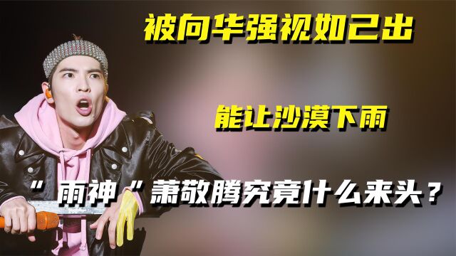 被向华强视如己出,能让沙漠下雨,“雨神”萧敬腾究竟什么来头