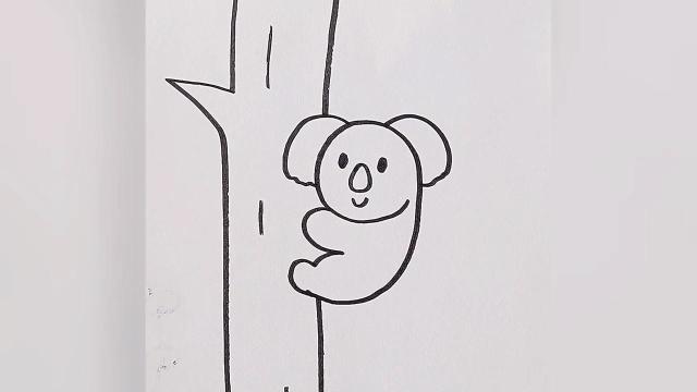 树袋熊简笔画图片图片