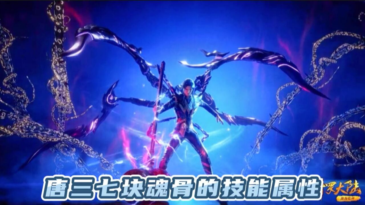 斗罗大陆:唐三所有魂骨技能属性汇总,你知道几个?_高清1080P在线观看平台_腾讯视频