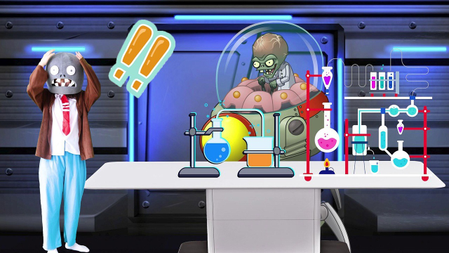 小意冒险记!第六集:僵尸博士发明变身药水,铁桶僵尸变身寒冰豌豆射手