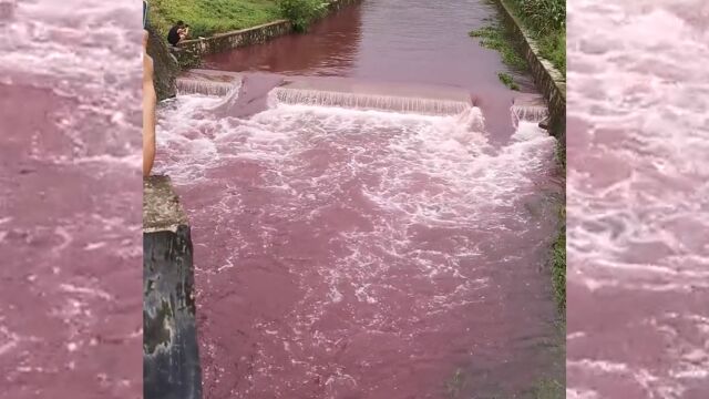 贵州绥阳大雨过后一处河流变红 环保局:无污染 已变清