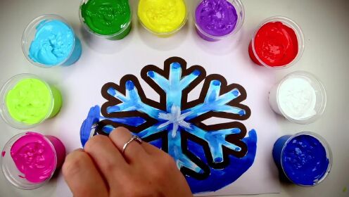 少儿益智简笔画系列:漂亮的小雪花