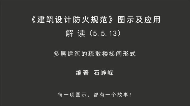 解读5.5.13:多层建筑的疏散楼梯间形式!《建筑设计防火规范图示及应用》