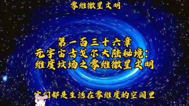 第一百三十六章元宇宙古戈尔大陆秘境:维度坟场之零维微星文明